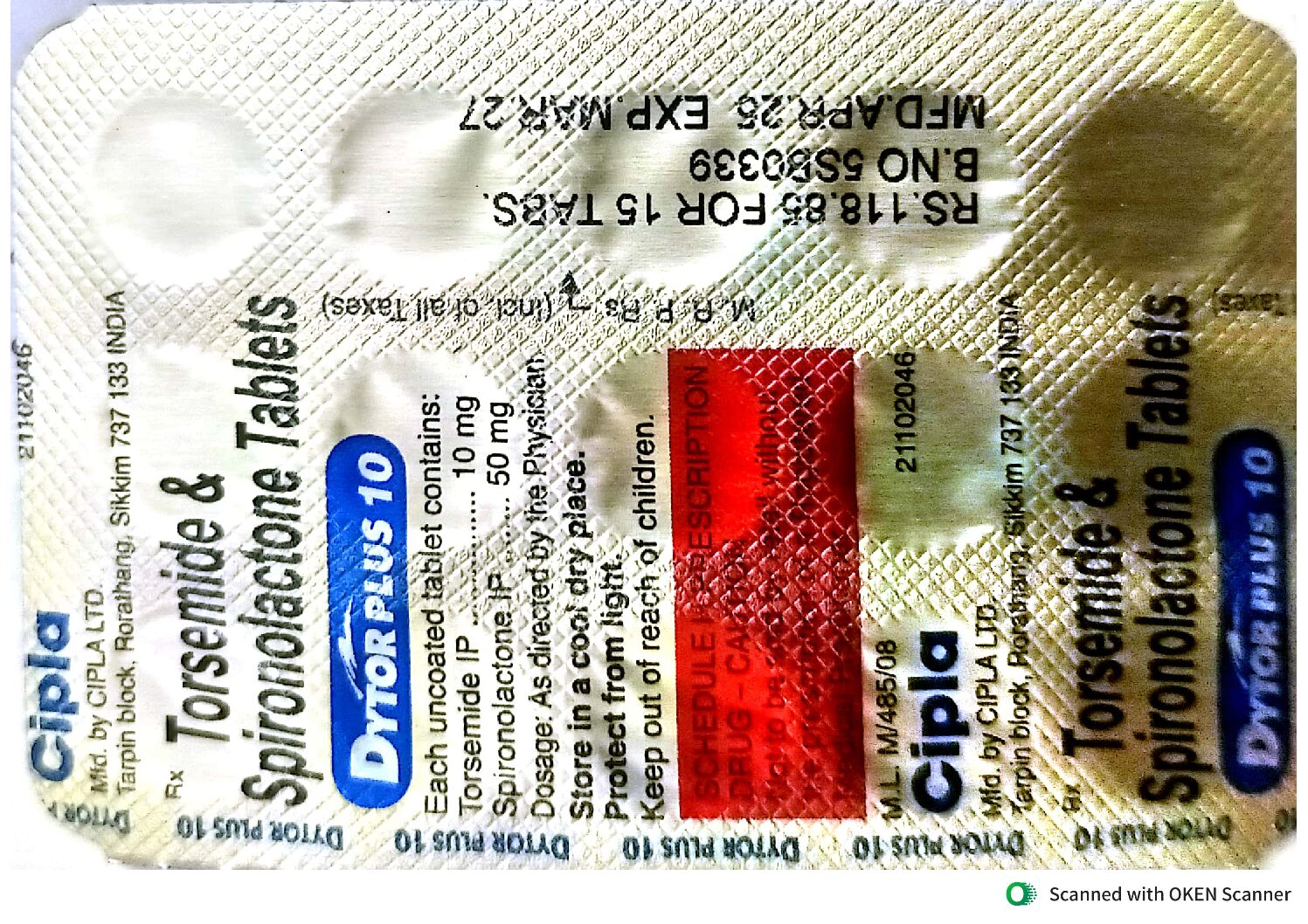 Dytor Plus 10 mg tab